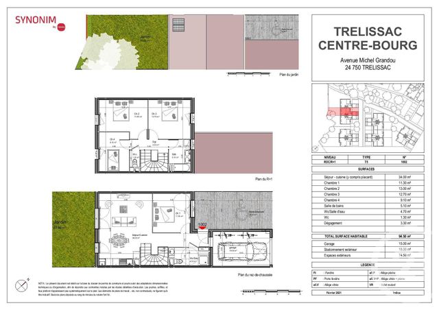 Afficher la photo en grand maison à vendre - 6 pièces - 110.1 m2 - TRELISSAC - 24 - AQUITAINE - Century 21 Mazaudon Immobilier