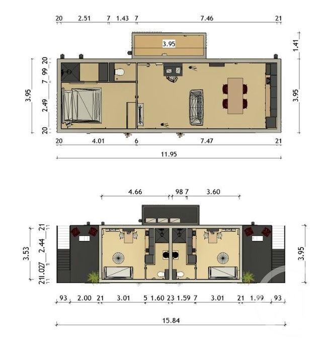 immeuble à vendre - 68.0 m2 - COULOUNIEIX CHAMIERS - 24 - AQUITAINE - Century 21 Mazaudon Immobilier