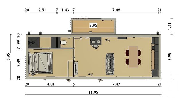 immeuble à vendre - 68.0 m2 - COULOUNIEIX CHAMIERS - 24 - AQUITAINE - Century 21 Mazaudon Immobilier